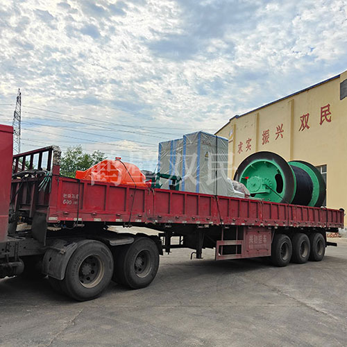鶴壁雙民租賃絞車JK-2×1.8P礦井提升機裝車發貨！